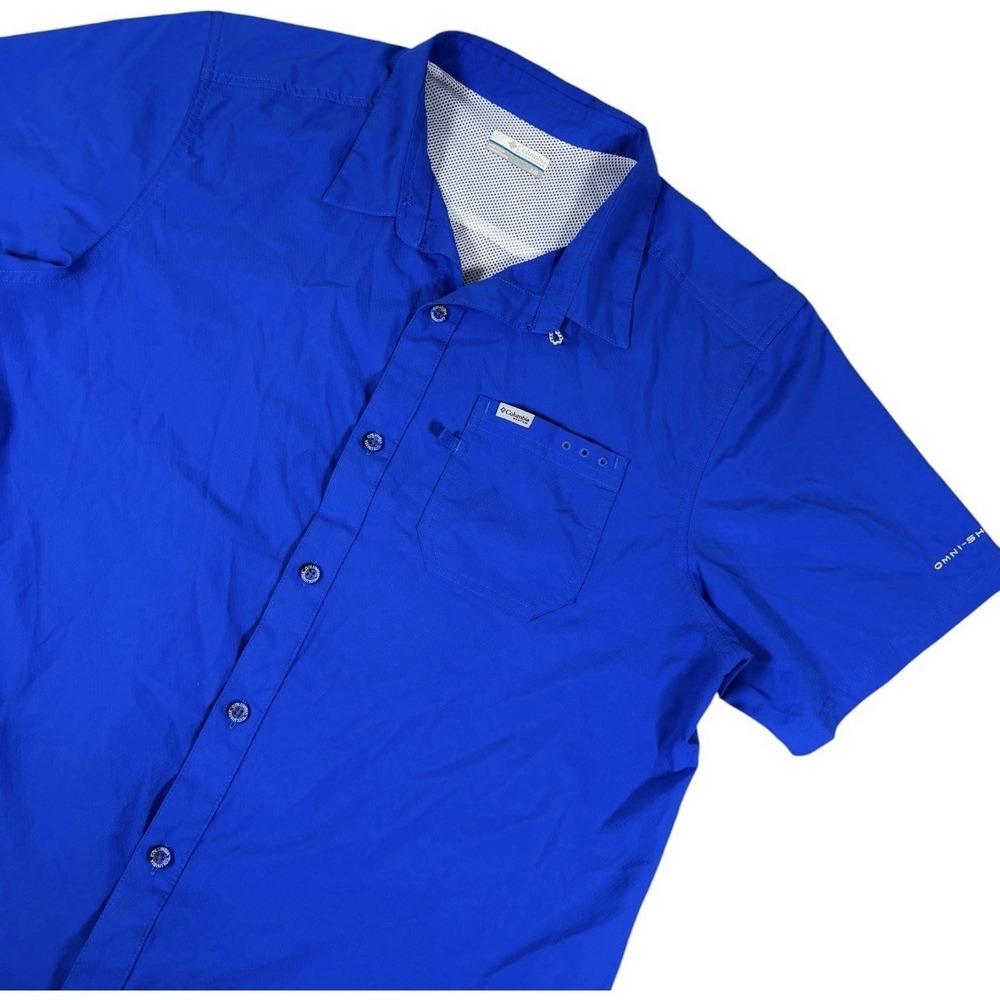 Columbia PFG‎ Slack Tide Vented Fishing Shirt Omni-Shade Men's Large